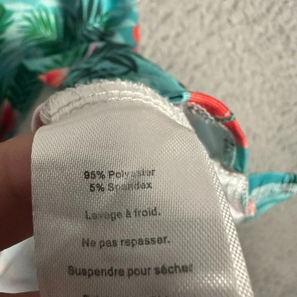 Yatta Golf Polo Shirt Mens XL Blue Green Flamingo Performance Tropical Hawaiian - Picture 6 of 8